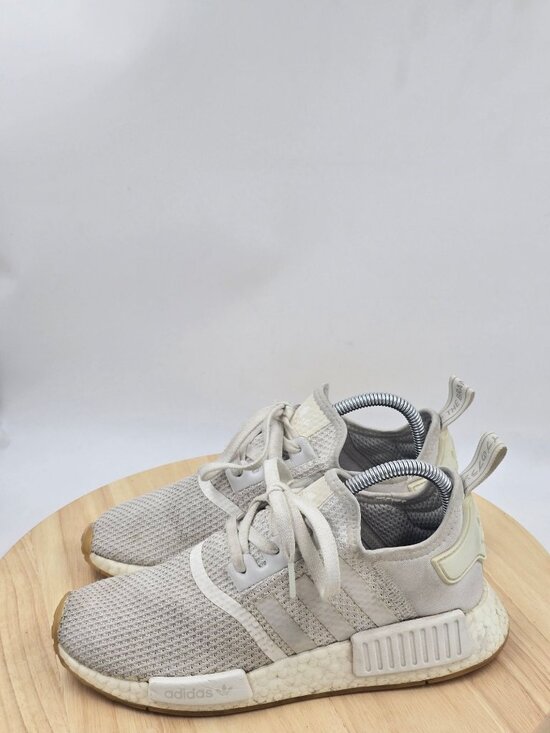 Adidas Originals Nmd_r1 Brand D96635 White Gum Running Shoes Mens Size 6